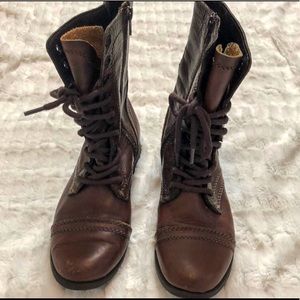 Leather Combat Boots